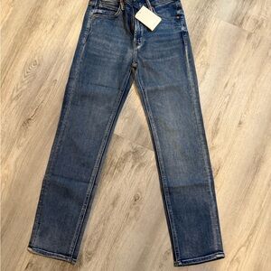 MOTHER Blue Straight Leg Jeans Classic Denim